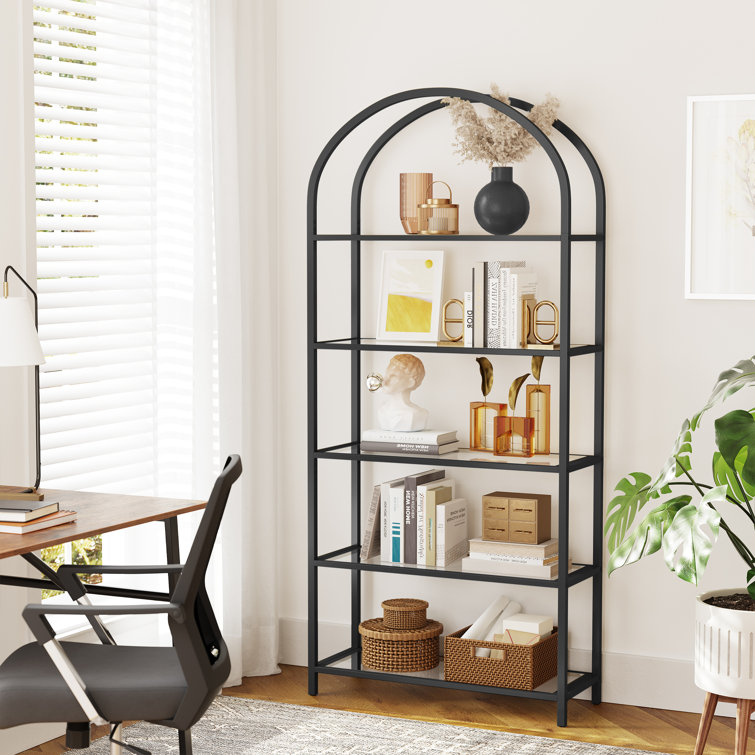 Adrianne 72.2” H x 32.7” W Etagere Bookcase - Chic Decora