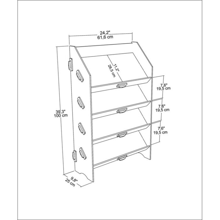 Adryonna Bookcase - Chic Decora