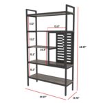 Ahyanna Etagere Bookcase - Chic Decora