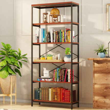 Aidann 70.9” H X 31.6” W Iron Standard Bookcase - Chic Decora