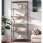 Aidann 70.9” H X 31.6” W Iron Standard Bookcase - Chic Decora