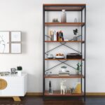 Aidann 70.9” H X 31.6” W Iron Standard Bookcase - Chic Decora