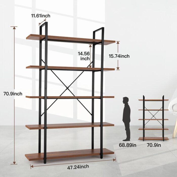 Aidann Etagere Bookcase - Chic Decora