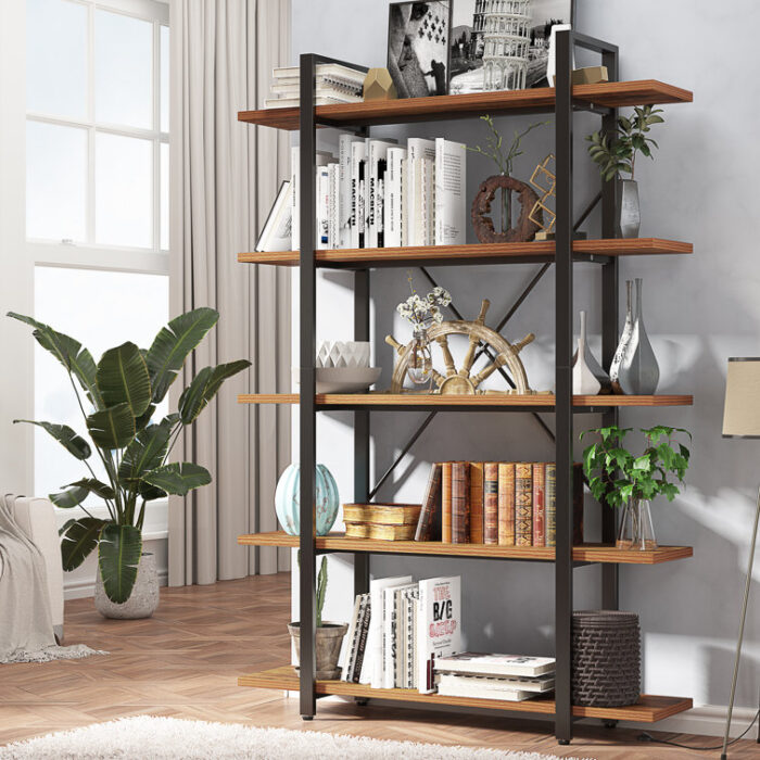 Aidann Etagere Bookcase - Chic Decora