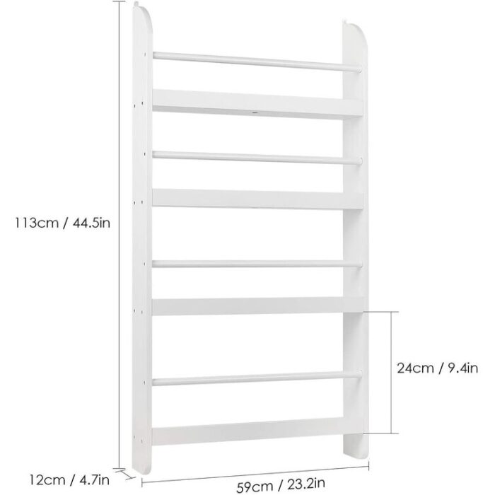 Albertson 44.5” H X 23.2” W Floating Bookcase - Chic Decora