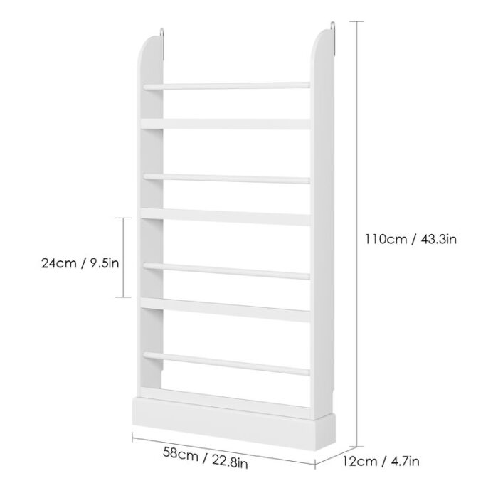 Albertson Mack & Milo Bookshelf in White - Chic Decora