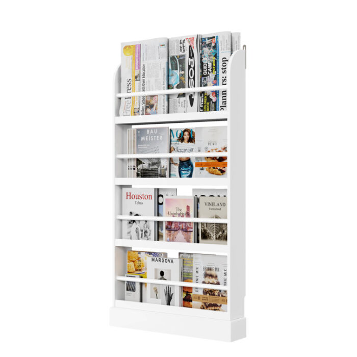 Albertson Mack & Milo Bookshelf in White - Chic Decora