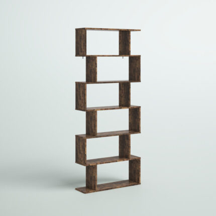 Albin Geometric Bookcase - Chic Decora