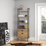 Aliahna Storage Bookcase - Chic Decora