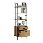 Aliahna Storage Bookcase - Chic Decora