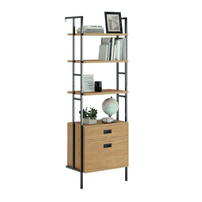 Aliahna Storage Bookcase - Chic Decora