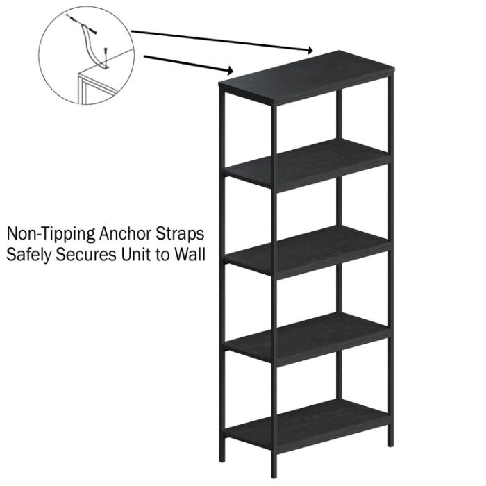 Alkesh Etagere Bookcase - Chic Decora