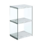 Allegonda Glass Standard Bookcase - Chic Decora