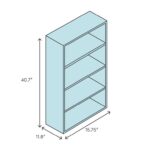 Allegonda Glass Standard Bookcase - Chic Decora