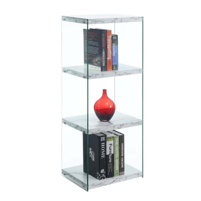 Allegonda Glass Standard Bookcase - Chic Decora