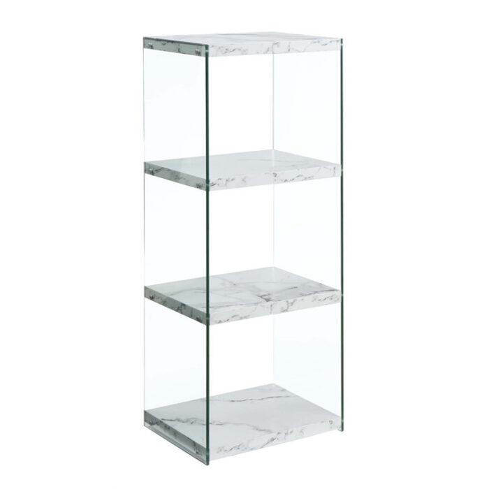 Allegonda Glass Standard Bookcase - Chic Decora