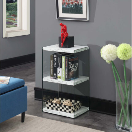 Allegonda Glass Standard Bookcase - Chic Decora