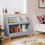 Allya Multi-Cubby Bookcase with Toy Storage - Chic Decora