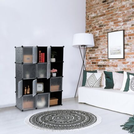 Alysta Shelving Unit Storage Bookcase - Chic Decora