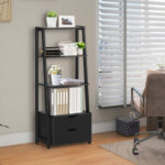 Amalda Ladder Storage Bookcase - Chic Decora