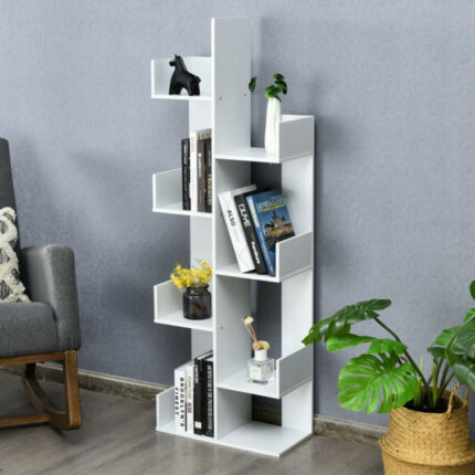 Amiel Geometric Bookcase - Chic Decora