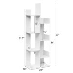 Amiel Geometric Bookcase - Chic Decora