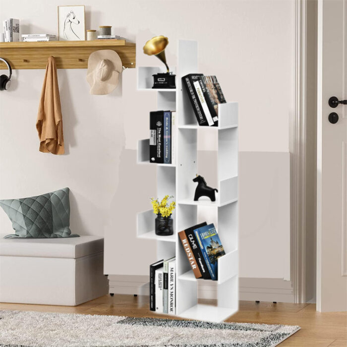 Amiel Geometric Bookcase - Chic Decora