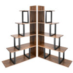 Amill 63″H x 40″W Freestanding Ladder Etagere Bookcase - Chic Decora