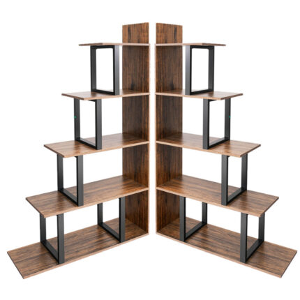 Amill 63″H x 40″W Freestanding Ladder Etagere Bookcase - Chic Decora