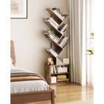 Amina Floor Standing Tree Bookshelf Storage Bookcase - Chic Decora