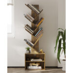 Amina Floor Standing Tree Bookshelf Storage Bookcase - Chic Decora