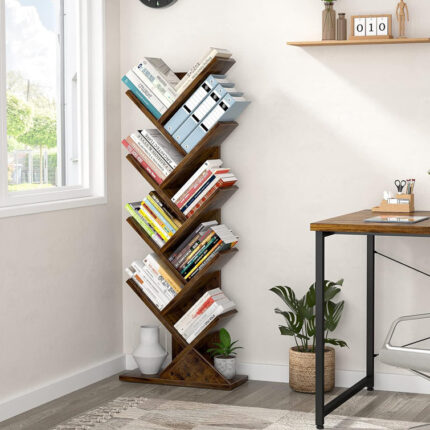 Corner Bookcase - Chic Decora