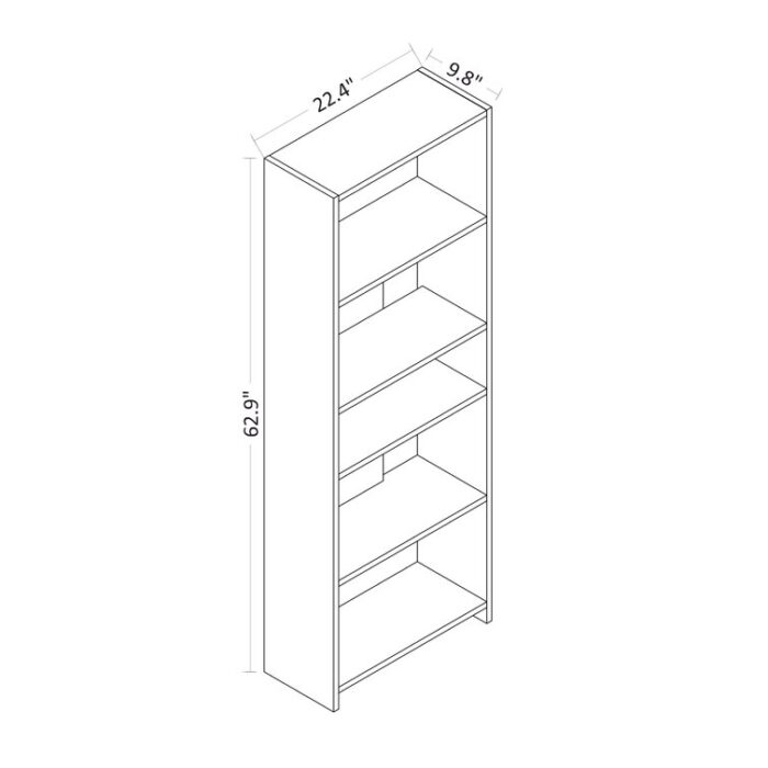 Amunra Bookcase - Chic Decora