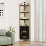 Aghadavy 5-Tier Corner Bookcases - Chic Decora