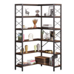 Anorea Corner Bookcase - Chic Decora