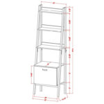 Apollon Etagere Storage Bookcase - Chic Decora