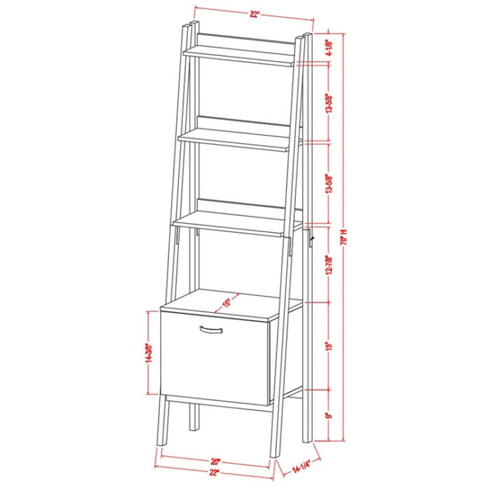 Apollon Etagere Storage Bookcase - Chic Decora