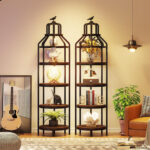 Aprie Corner Bookcase - Chic Decora