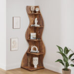 Arhab Corner Bookcase - Chic Decora