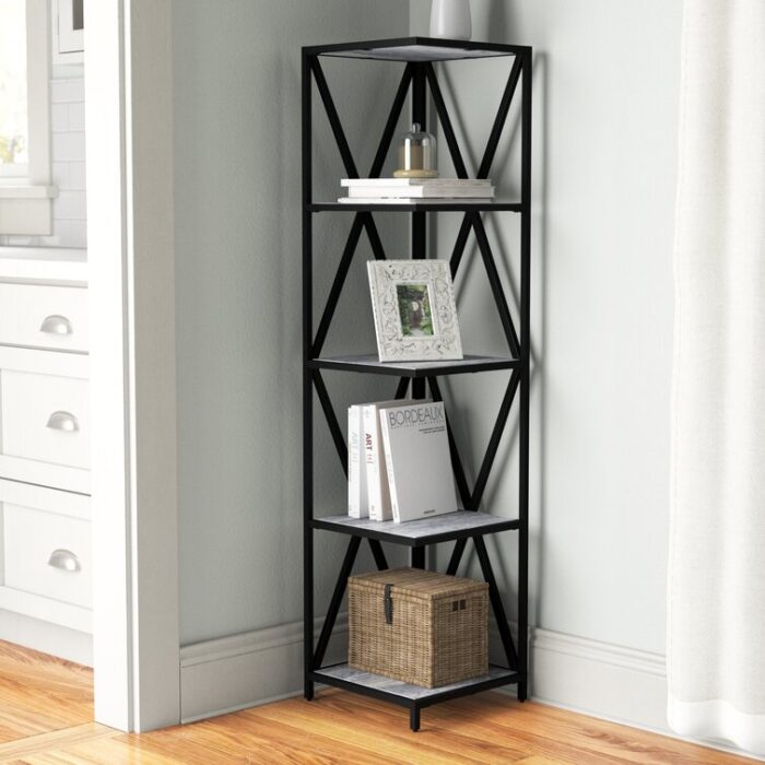 Ariyana Corner Bookcase - Chic Decora