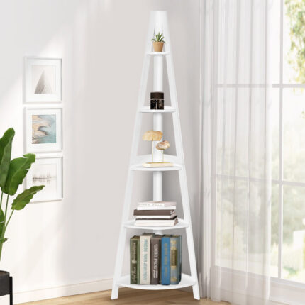 Armillas Corner Bookcase - Chic Decora