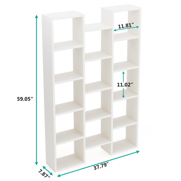 Ason Geometric Bookcase - Chic Decora