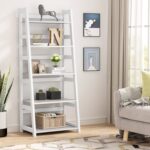 Athziry 56.5” H x 23.62” W Metal Frame Ladder Bookcase - Chic Decora