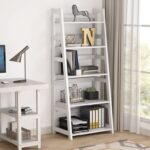 Athziry 56.5” H x 23.62” W Metal Frame Ladder Bookcase - Chic Decora