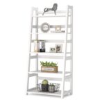 Athziry 56.5” H x 23.62” W Metal Frame Ladder Bookcase - Chic Decora