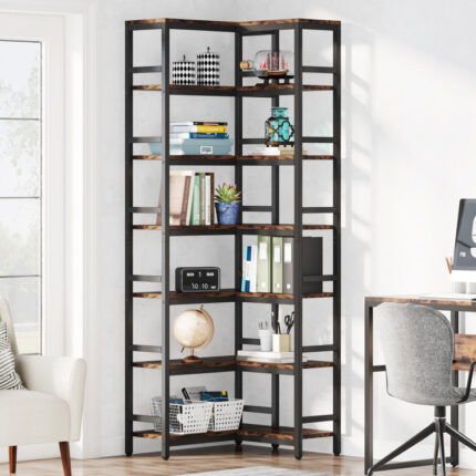 Attore Corner Bookcase - Chic Decora