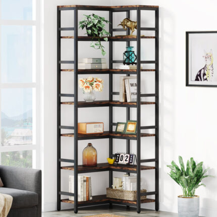 Attore Corner Bookcase - Chic Decora