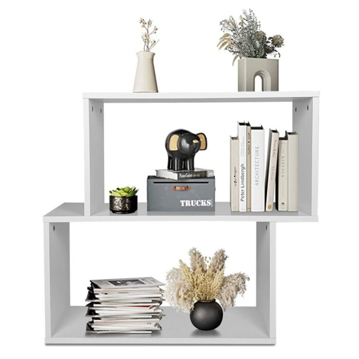 Axenia Geometric Bookcase - Chic Decora