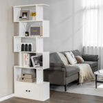 Bajulal Geometric Storage Bookcase - Chic Decora