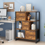 Balmorhea Storage Bookcase - Chic Decora